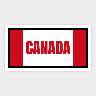 Canadian Flag Colors Sticker